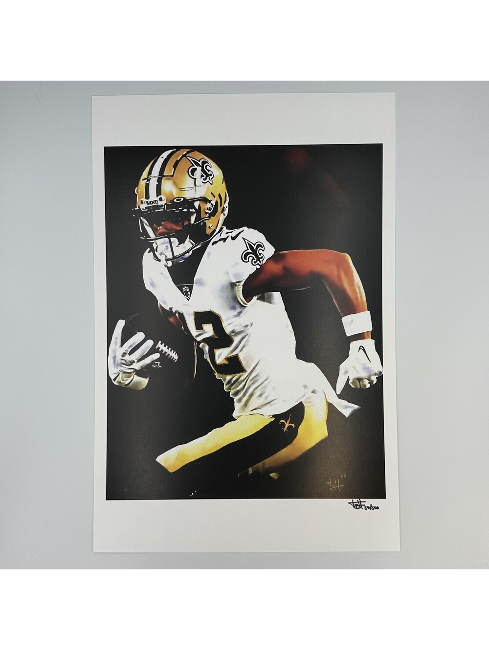 Chris Olave Limited Edition 12x18 Lithograph Signed by Joshua Barton #50/500
